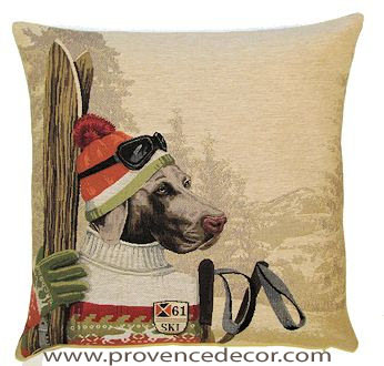 Animal Art Dog Cotton Linen Cushion Cover Throw Pillow Case Home Decor 18" UK 