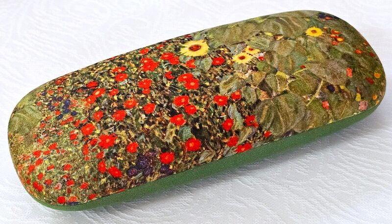 PROVENCE WILDFLOWERS Hard Shell Eyeglass Cases with matching cleaning microfiber cloth - Art Lovers Gifts / Famous Paintings Accessories - MADE IN FRANCE