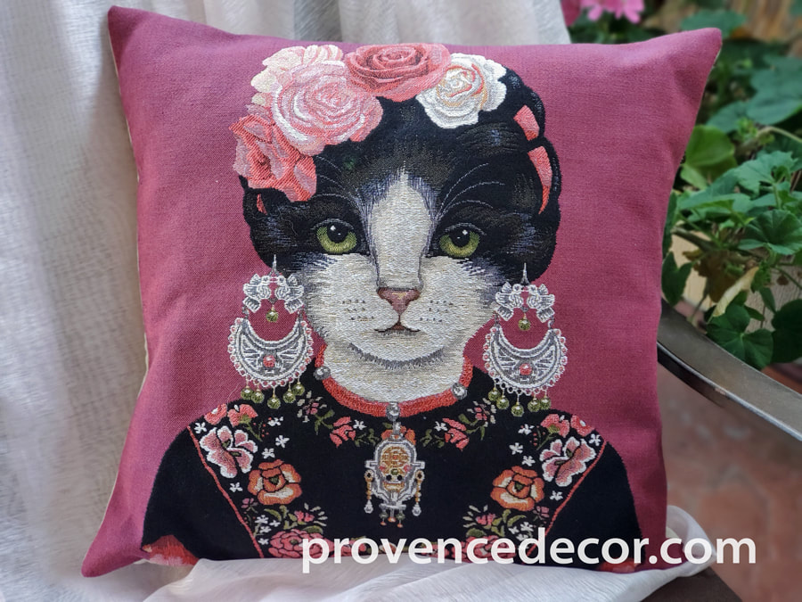 Cute Cat in Nyangsongi Painting Waist Cushion Cover Pillow Case Home Room Decor 