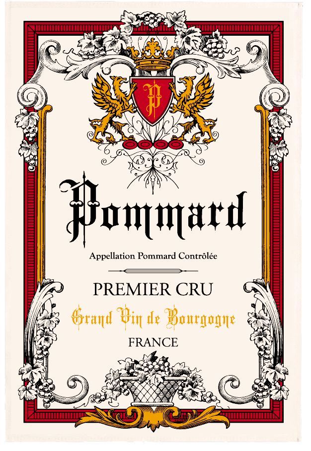 POMMARD Exclusive Design French Dishtowels - Elegant 100% Cotton Kitchen Towels - French Wine Lovers Dishcloths - French Wineries Pommard Artwork Decorative Kitchen Tea Towels - Home Decor Accessories Gifts
