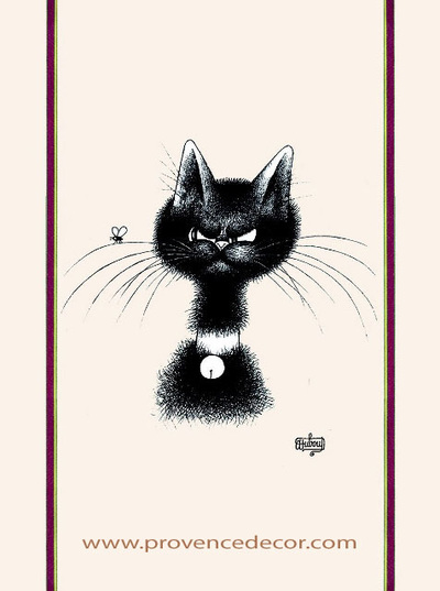 When Black Cats Prowl Kitchen Towel