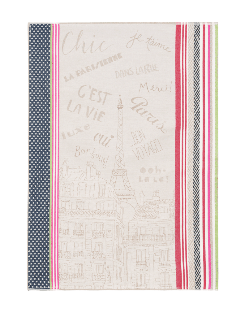 PARIS BON VOYAGE French Cotton Woven Kitchen Towels - Exclusive French  Designs Dish Towels - Elegant 100% Heavy Absorbent Cotton Tea Towels -  Kitchen BBQ Area Camping RV Hand Towels - Traveling