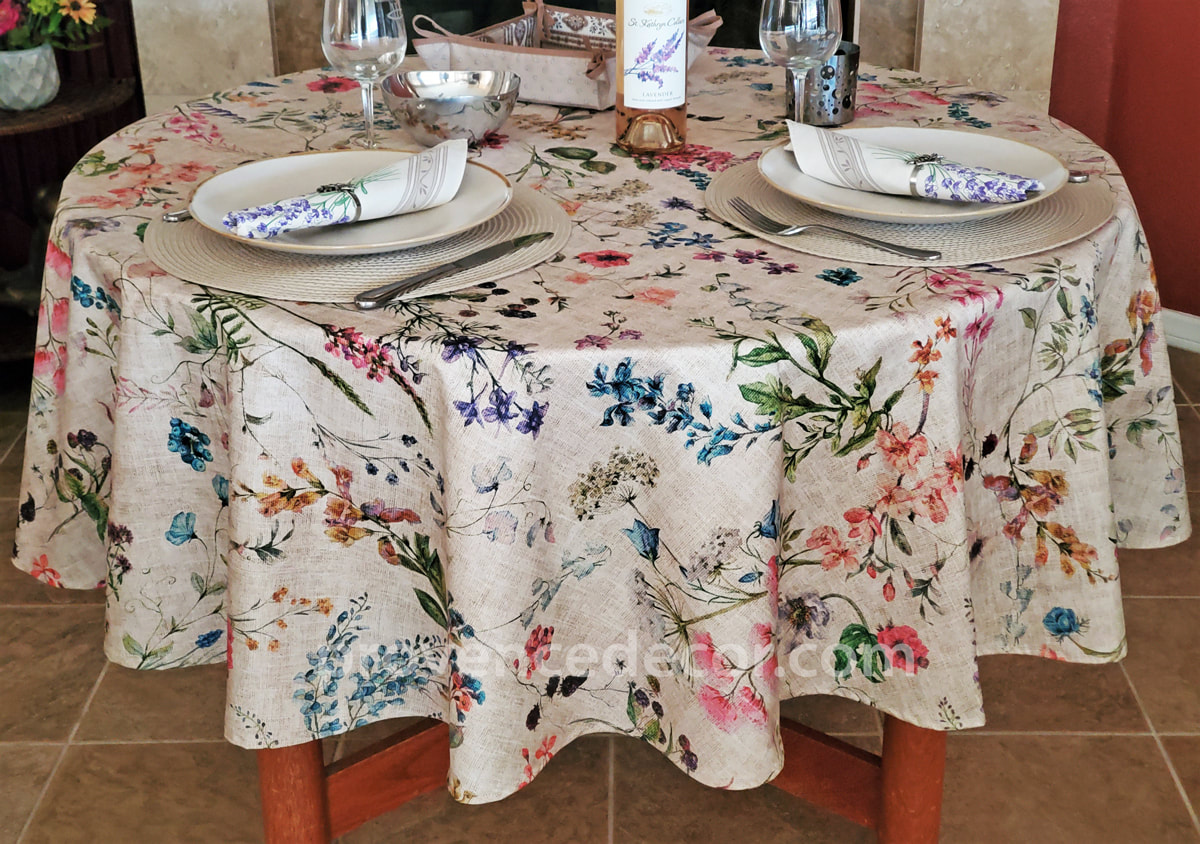 french country table cloth for kitchen table